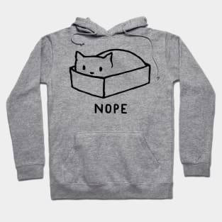 Nope Cat Hoodie